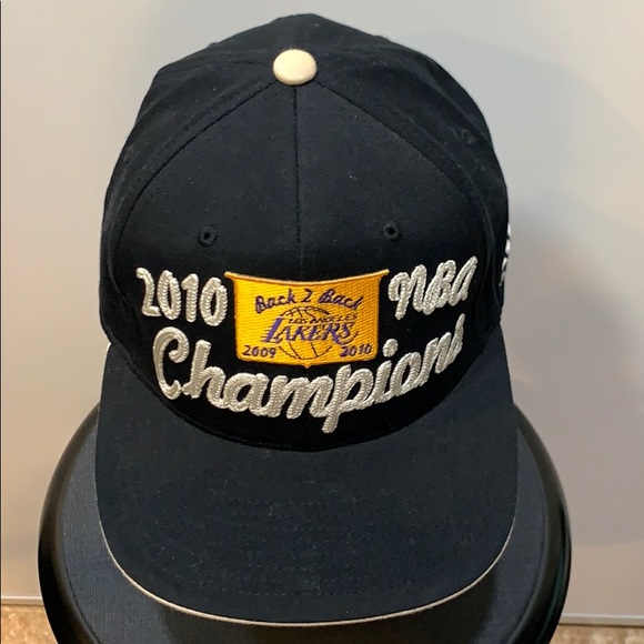 LA Lakers 2010 Back Back NBA Champions Dad Hat